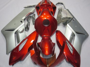 2004-2005 Red Silver Honda CBR1000RR Motorcycle Fairing