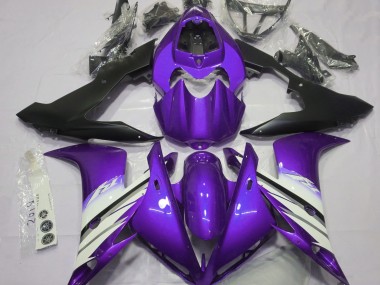 2004-2006 Bright Purple & White Yamaha R1 Motorcycle Fairing