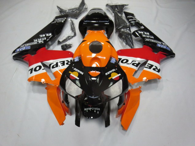 2005-2006 Black Bottom Repsol Honda CBR600RR Motorcycle Fairing 2005-2006 Black Bottom Repsol Honda CBR600RR Motorcycle Fairing