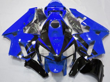 2005-2006 Gloss Blue & Black Design Honda CBR600RR Motorcycle Fairing