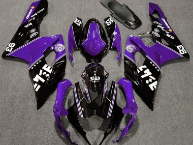 2005-2006 Gloss Purple and Black Custom Suzuki GSXR 1000 Motorcycle Fairing