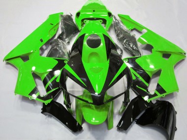 2005-2006 Green & Gloss Black Design Honda CBR600RR Motorcycle Fairing