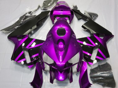 2005-2006 Purple & Gloss Black Design Honda CBR600RR Motorcycle Fairing