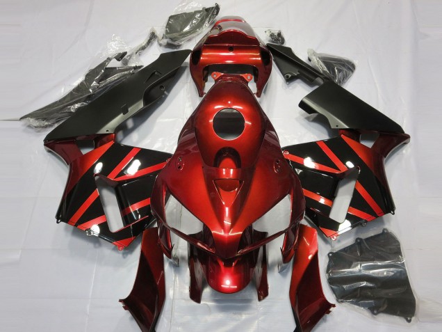 2005-2006 Red & Gloss Black Design Honda CBR600RR Motorcycle Fairing 2005-2006 Red & Gloss Black Design Honda CBR600RR Motorcycle Fairing
