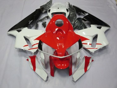 2005-2006 Red and White Style Honda CBR600RR Motorcycle Fairing