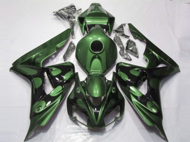 2006-2007 Gloss Green and Black Honda CBR1000RR Motorcycle Fairing