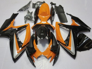 2006-2007 Gloss Orange Debadged Suzuki GSXR 600-750 Motorcycle Fairing