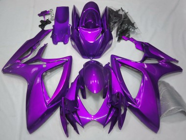 2006-2007 Gloss Purple Plain Suzuki GSXR 600-750 Motorcycle Fairing
