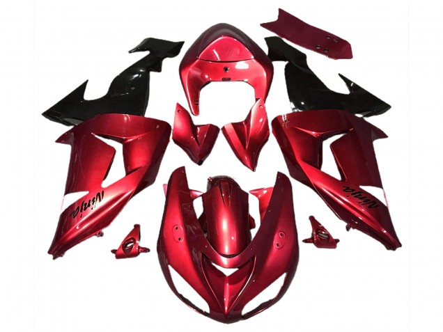 2006-2007 Gloss Red Kawasaki ZX10R Motorcycle Fairing 2006-2007 Gloss Red Kawasaki ZX10R Motorcycle Fairing