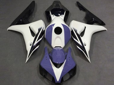 2006-2007 Gloss White Blue and Black Honda CBR1000RR Motorcycle Fairing