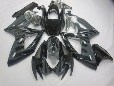 2006-2007 Grey Flame Suzuki GSXR 600-750 Motorcycle Fairing