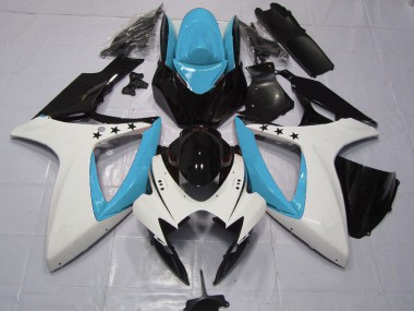 2006-2007 Light Blue Star Suzuki GSXR 600-750 Motorcycle Fairing
