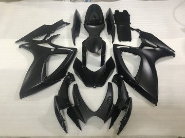 2006-2007 Matte Black Suzuki GSXR 600-750 Motorcycle Fairing