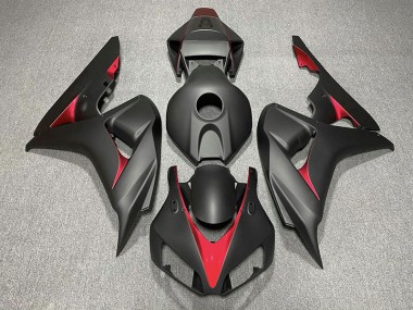 2006-2007 Matte Black and Light Blue Honda CBR1000RR Motorcycle Fairing