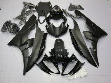 2006-2007 Matte and Gloss Black Yamaha R6 Motorcycle Fairing