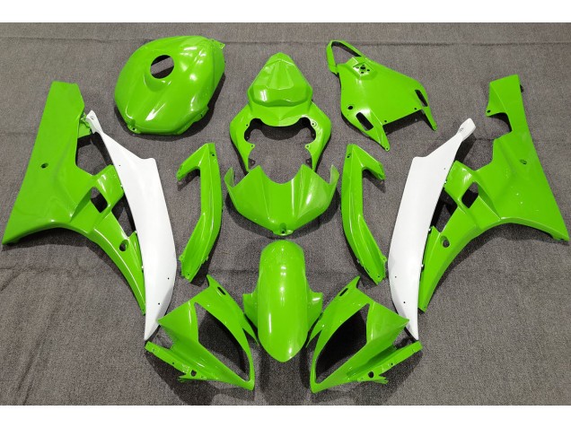 2006-2007 Pearl Green Yamaha R6 Motorcycle Fairing 2006-2007 Pearl Green Yamaha R6 Motorcycle Fairing