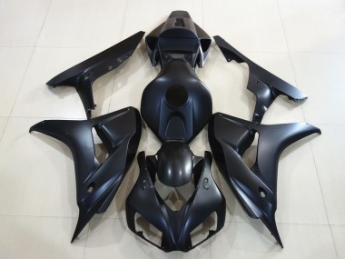 2006-2007 Plain Matte Black Honda CBR1000RR Motorcycle Fairing
