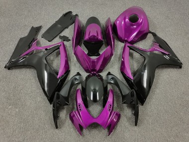 2006-2007 Purple and Black Suzuki GSXR 600-750 Motorcycle Fairing