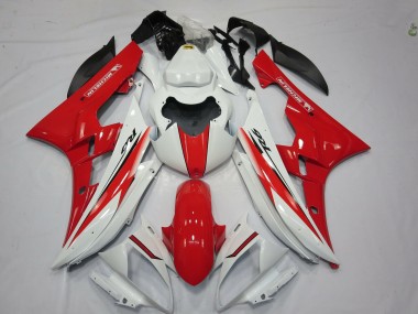 2006-2007 Red White OEM Style Yamaha R6 Motorcycle Fairing