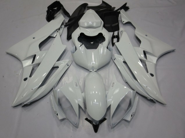 2006-2007 White Gloss Yamaha R6 Motorcycle Fairing