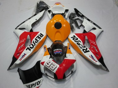 2006-2007 White Repsol 93 Honda CBR1000RR Motorcycle Fairing