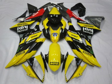 2006-2007 Yellow Motul Yamaha R6 Motorcycle Fairing
