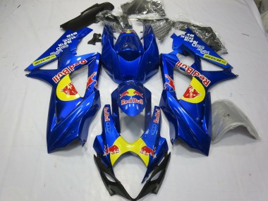 2007-2008 Blue Red Bull Suzuki GSXR 1000 Motorcycle Fairing