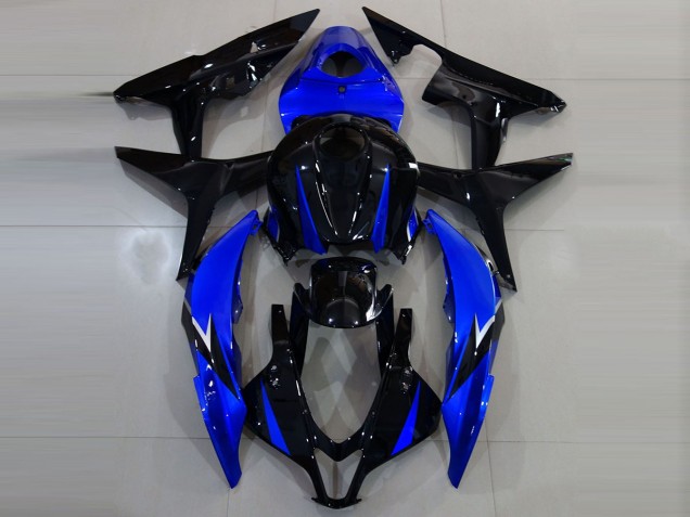 2007-2008 Gloss Black and Blue Honda CBR600RR Motorcycle Fairing 2007-2008 Gloss Black and Blue Honda CBR600RR Motorcycle Fairing