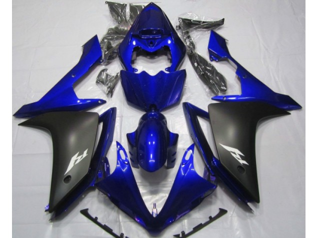 2007-2008 Gloss Blue and Black Yamaha R1 Motorcycle Fairing
