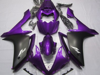 2007-2008 Gloss Purple and Black Yamaha R1 Motorcycle Fairing