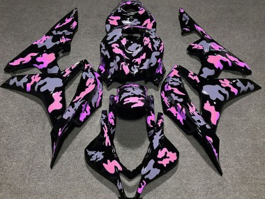 2007-2008 Pink and Grey Camouflage Honda CBR600RR Motorcycle Fairing