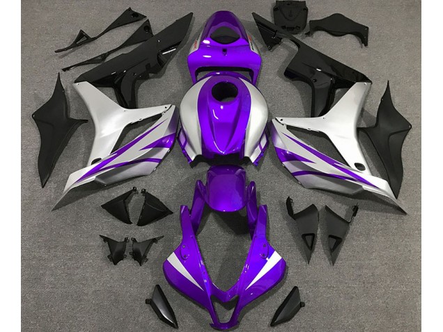 2007-2008 Purple and Silver OEM Style Honda CBR600RR Motorcycle Fairing 2007-2008 Purple and Silver OEM Style Honda CBR600RR Motorcycle Fairing
