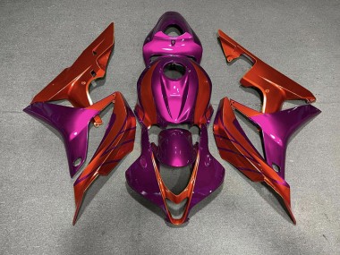2007-2008 Red & Violet Honda CBR600RR Motorcycle Fairing