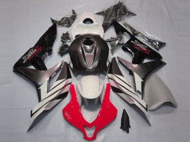 2007-2008 Red White and Grey Honda CBR600RR Motorcycle Fairing