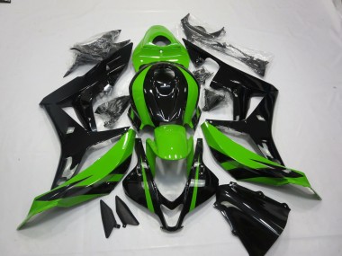 2007-2008 Vibrant Green and Black Honda CBR600RR Motorcycle Fairing