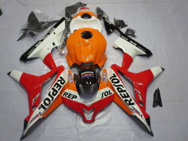 2007-2008 White Repsol Honda CBR600RR Motorcycle Fairing
