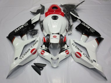 2007-2008 White and Red KM Honda CBR600RR Motorcycle Fairing