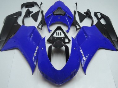 2007-2014 Gloss Blue & Black Ducati Ducati 848 1098 1198 Motorcycle Fairing