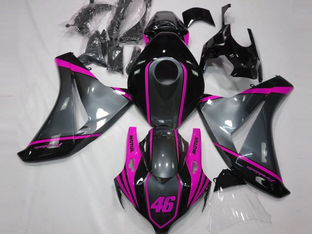 2008-2011 Grey Motul & Pink Honda CBR1000RR Motorcycle Fairing 2008-2011 Grey Motul & Pink Honda CBR1000RR Motorcycle Fairing