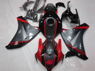 2008-2011 Grey Motul & Red Honda CBR1000RR Motorcycle Fairing