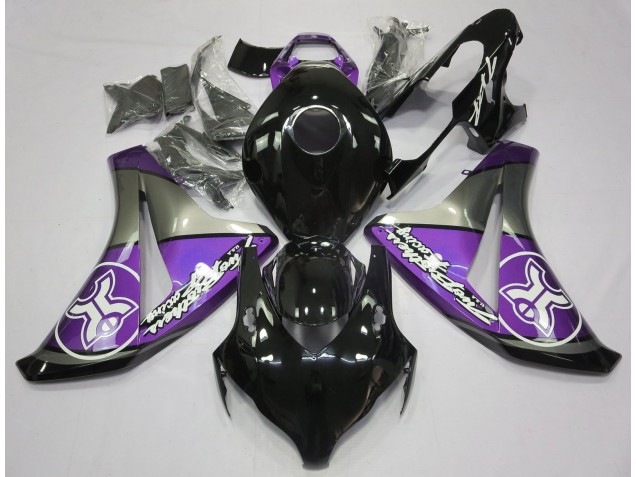 2008-2011 Purple on Black Custom Honda CBR1000RR Motorcycle Fairing 2008-2011 Purple on Black Custom Honda CBR1000RR Motorcycle Fairing
