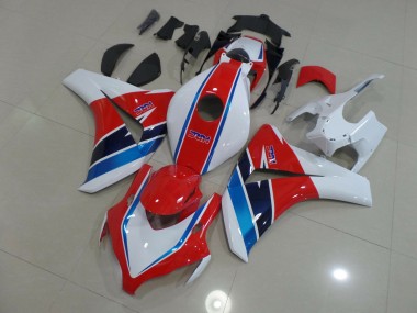 2008-2011 Red Blue and White Honda CBR1000RR Motorcycle Fairing