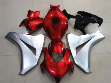2008-2011 Silver and Candy Apple Honda CBR1000RR Motorcycle Fairing