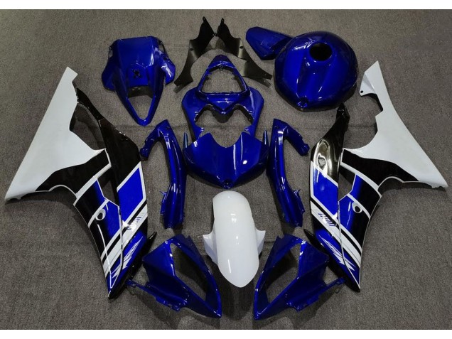 2008-2016 Dark Blue and White Custom Yamaha R6 Motorcycle Fairing 2008-2016 Dark Blue and White Custom Yamaha R6 Motorcycle Fairing