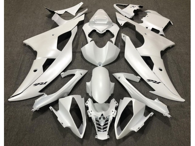 2008-2016 Matte White Yamaha R6 Motorcycle Fairing