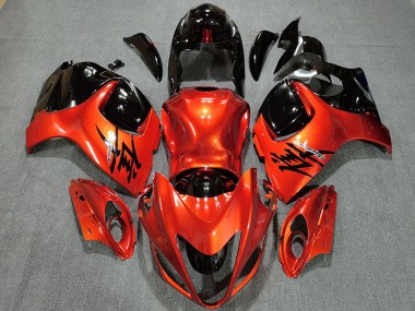 2008-2020 Candy Orange & Gloss Black Suzuki GSXR 1300 Hayabusa Motorcycle Fairing