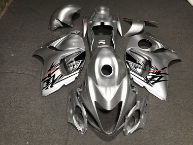 2008-2020 Liquid Silver & Red Suzuki GSXR 1300 Hayabusa Motorcycle Fairing