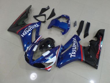 2009-2012 Blue and White Triumph Daytona 675 Motorcycle Fairing
