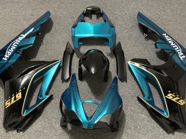 2009-2012 Gloss Light Blue and Black Triumph Daytona 675 Motorcycle Fairing