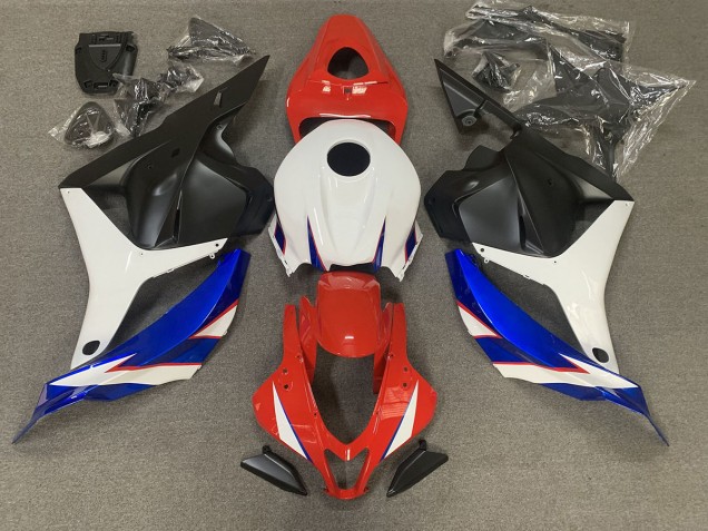 2009-2012 Gloss Red blue and White Honda CBR600RR Motorcycle Fairing 2009-2012 Gloss Red blue and White Honda CBR600RR Motorcycle Fairing